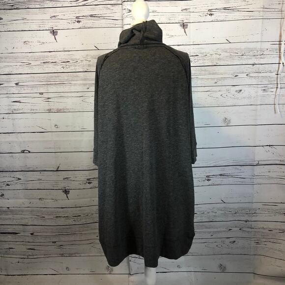 Anthropology ANAMA turtleneck gray high low sweater dress size large - Picture 3 of 12